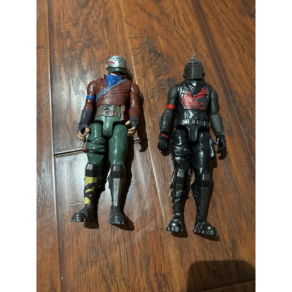 Fortnite 12” Action Figures Lot of 2 – Raptor & Black Knight – Loose